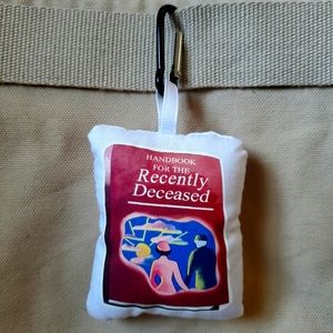 Beetlejuice Handbook Bag Dangle/Keychain. New.